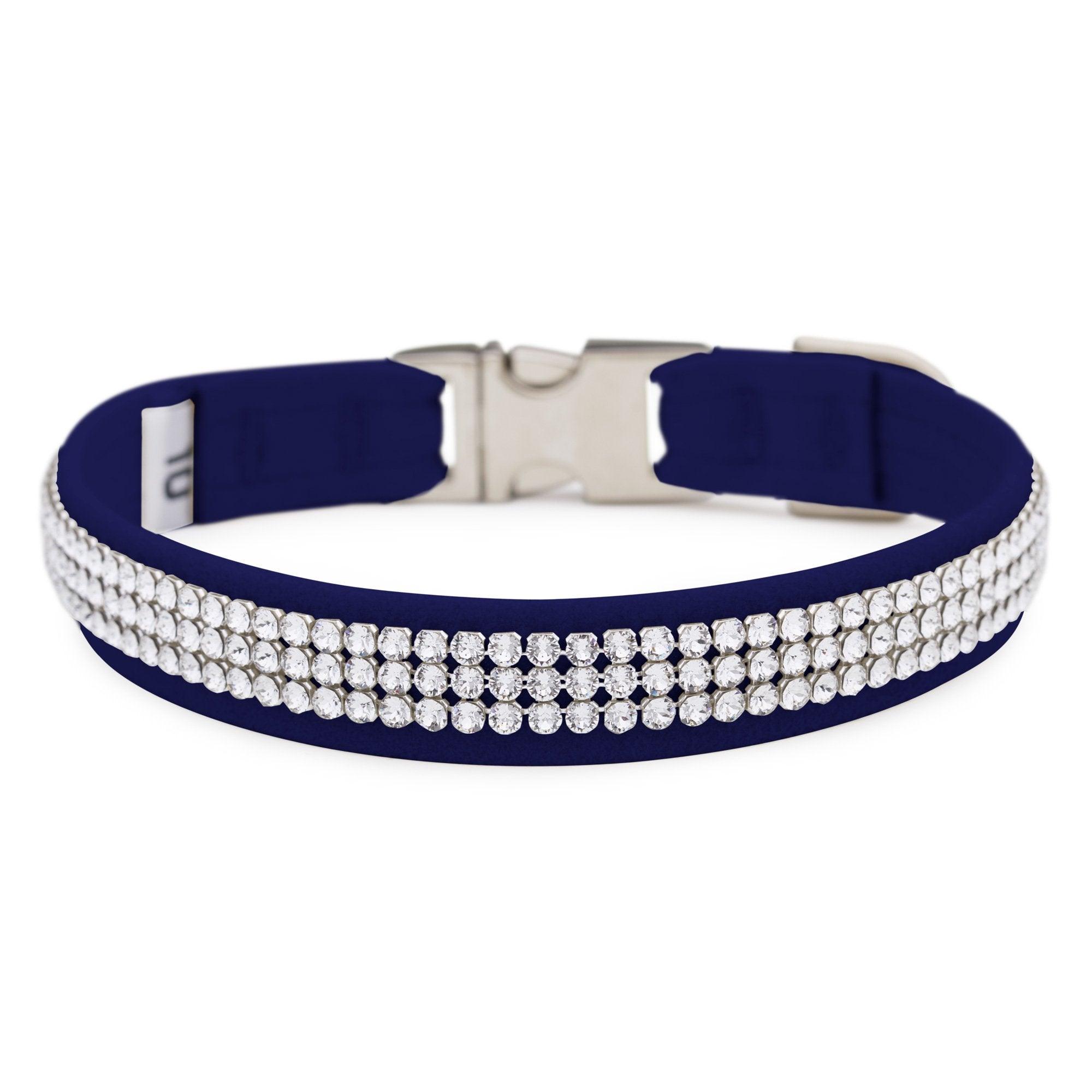 Indigo 3 Row Giltmore Perfect Fit Collar - Rocky & Maggie's Pet Boutique and Salon