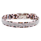 Pink Cheetah 3 Row Giltmore Perfect Fit Collar - Rocky & Maggie's Pet Boutique and Salon