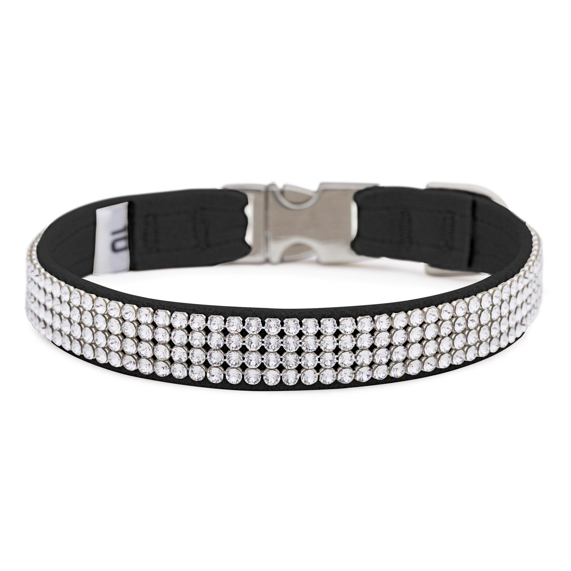 Black 4 Row Giltmore Perfect Fit Collar - Rocky & Maggie's Pet Boutique and Salon