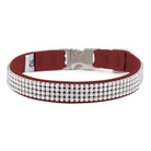 Burgundy 4 Row Giltmore Perfect Fit Collar - Rocky & Maggie's Pet Boutique and Salon