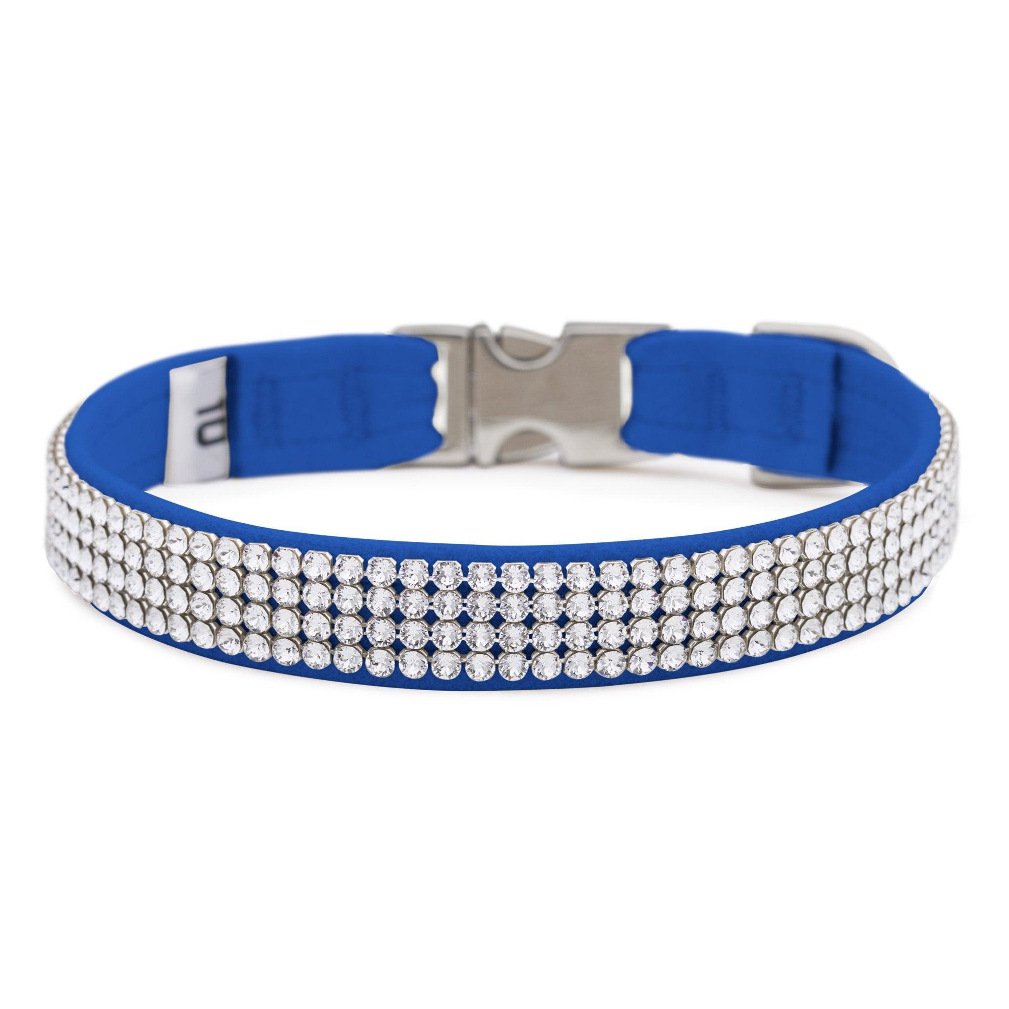 Royal Blue 4 Row Giltmore Perfect Fit Collar - Rocky & Maggie's Pet Boutique and Salon