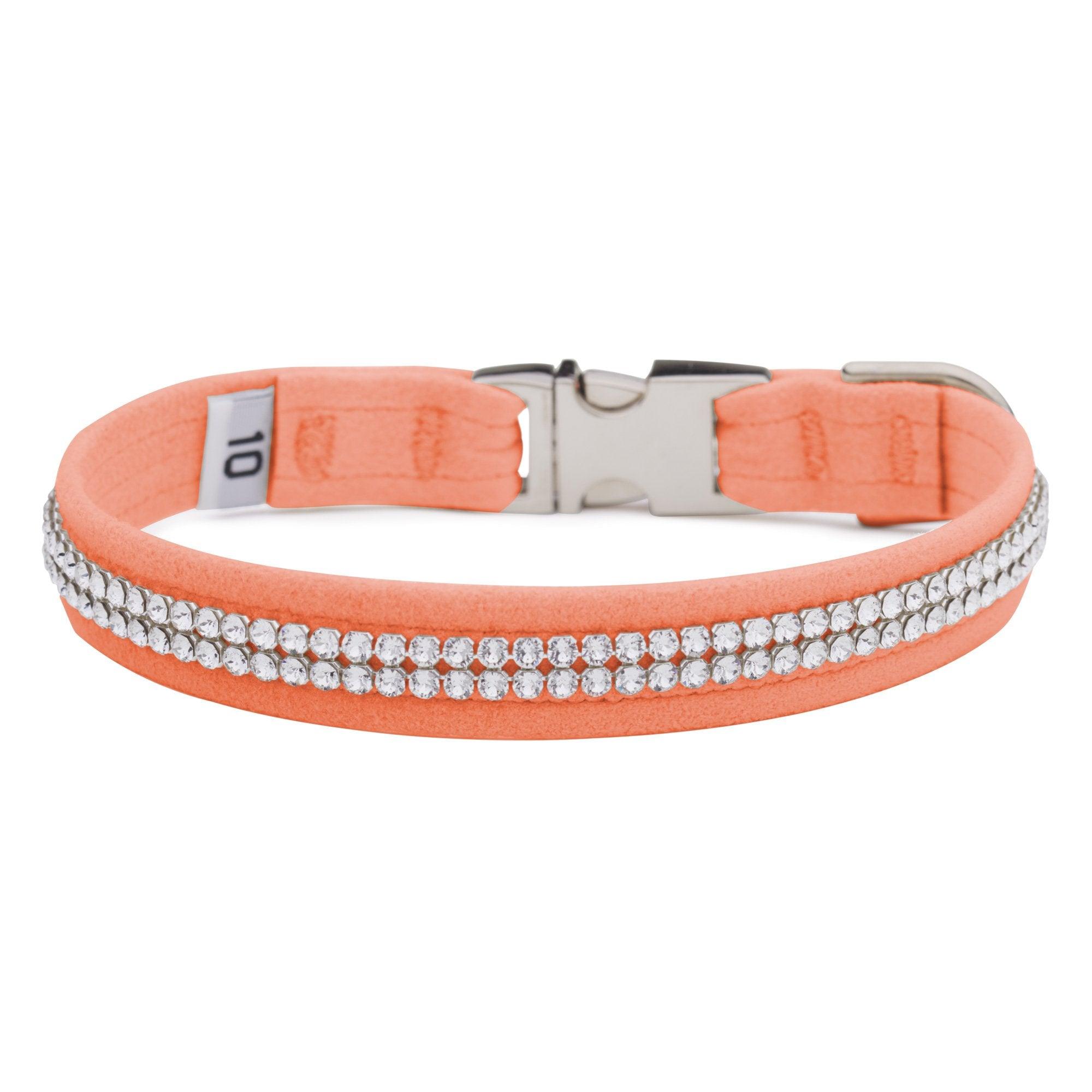 Peaches N Cream 2 Row Giltmore Perfect Fit Collar - Rocky & Maggie's Pet Boutique and Salon