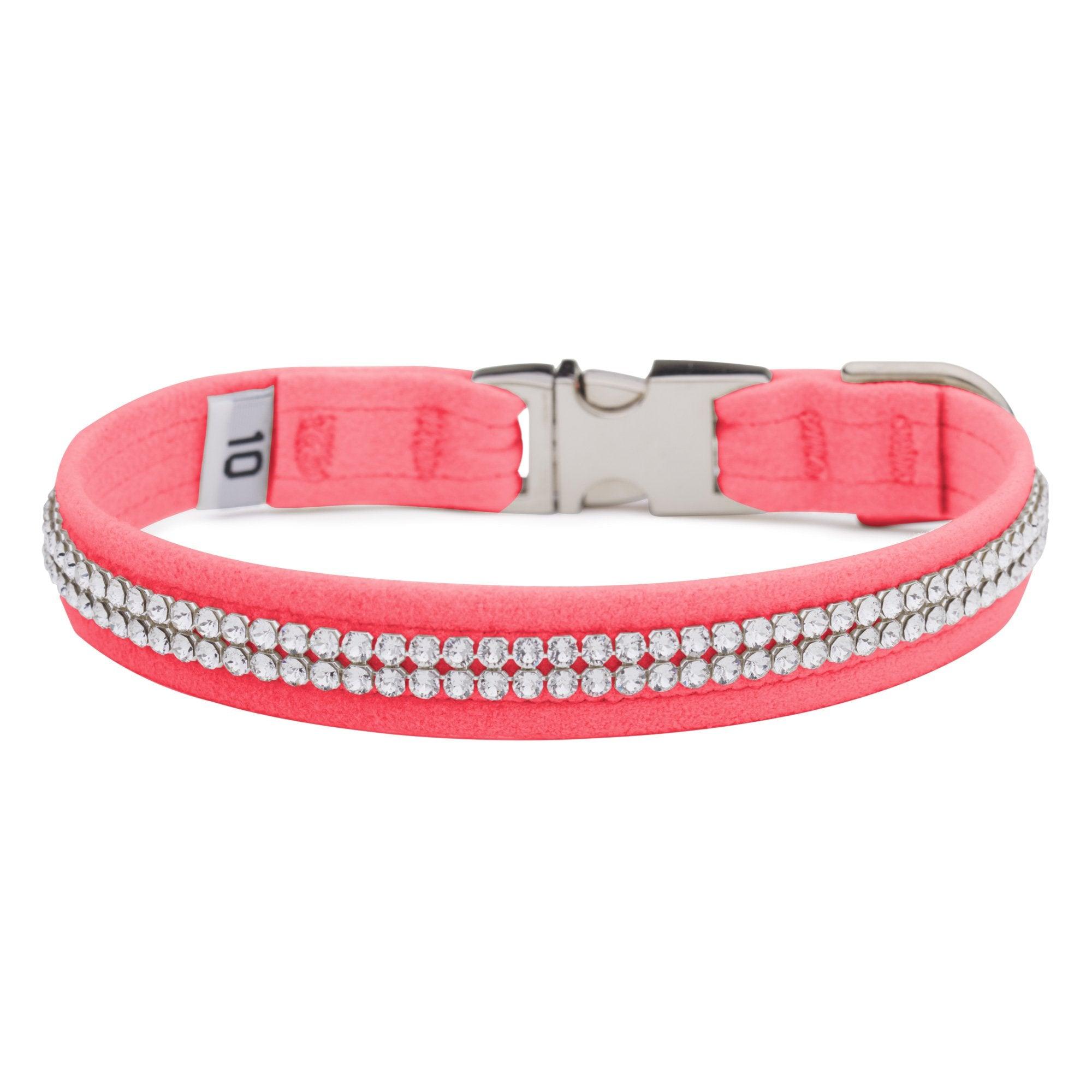 Perfect Pink 2 Row Giltmore Perfect Fit Collar - Rocky & Maggie's Pet Boutique and Salon