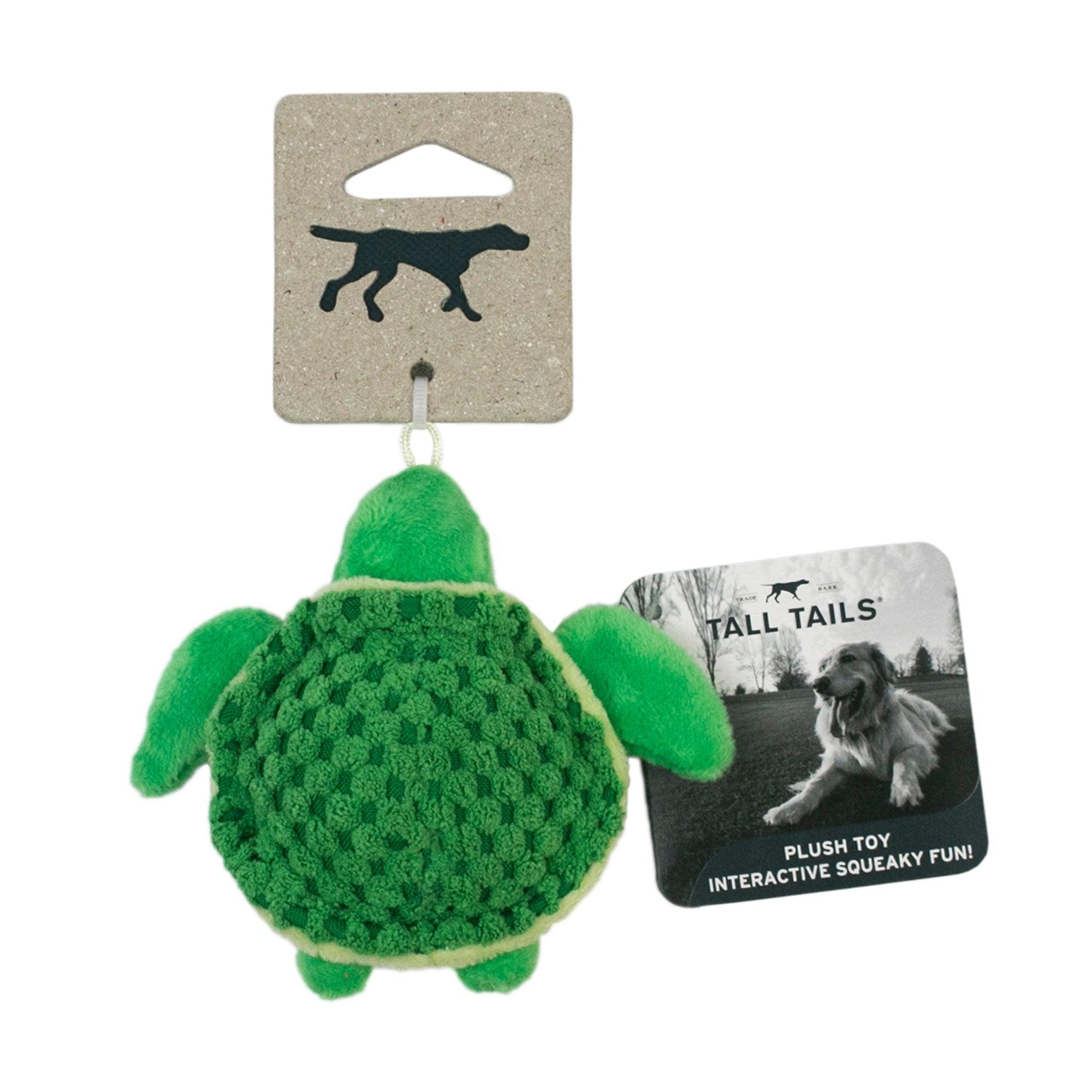 Plush Turtle with Squeaker, 4in - Rocky & Maggie's Pet Boutique and Salon