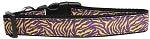 Purple and Yellow Tiger Stripes Cat Collar - Rocky & Maggie's Pet Boutique and Salon