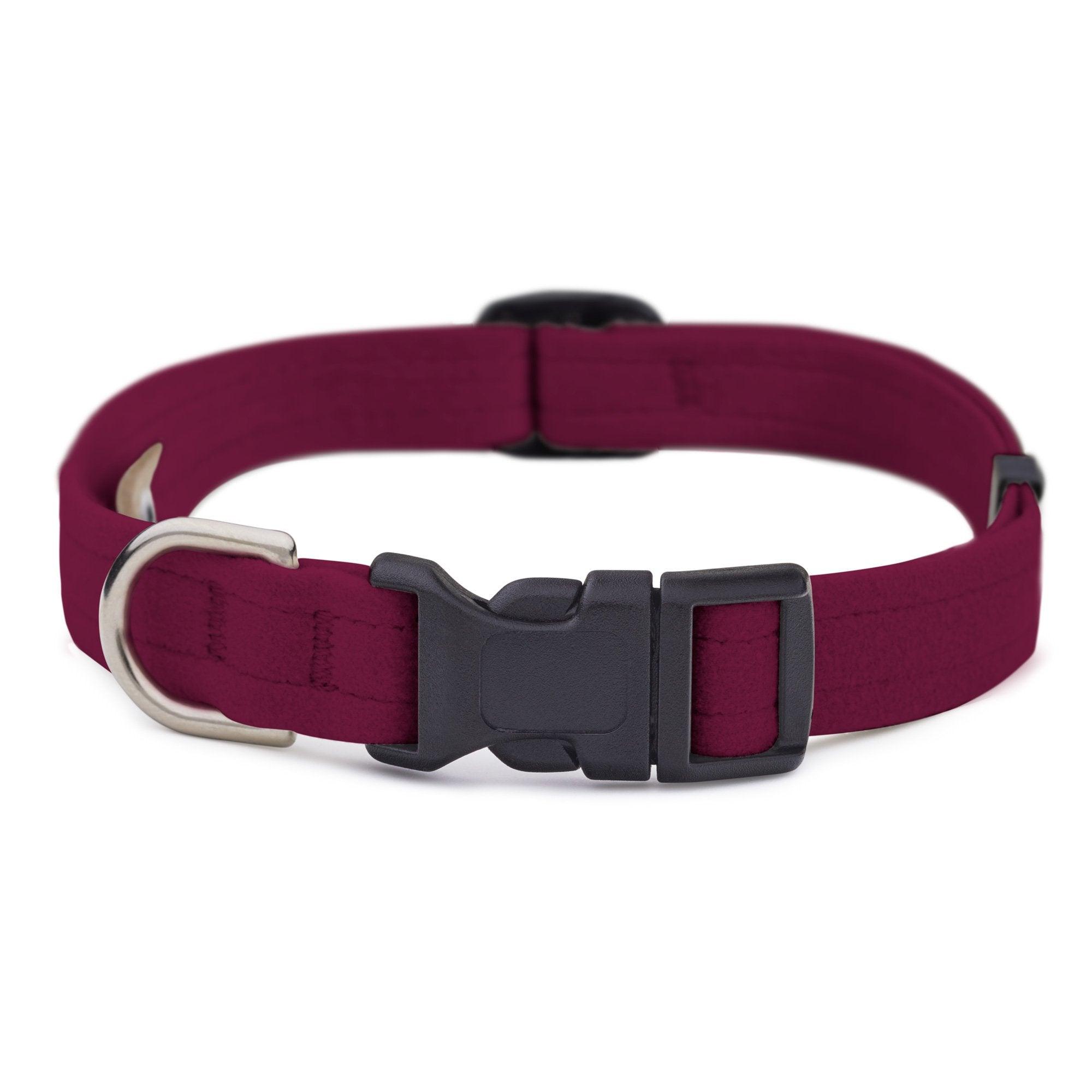 Burgundy Quick Release Collar - Rocky & Maggie's Pet Boutique and Salon