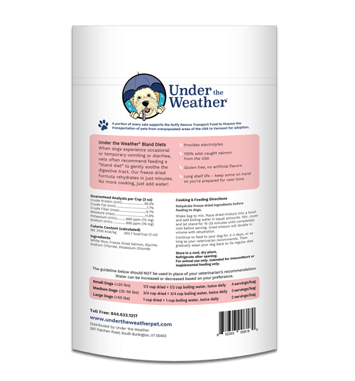 Rice & Salmon Freeze-Dried Bland Diet for Dogs - Rocky & Maggie's Pet Boutique and Salon