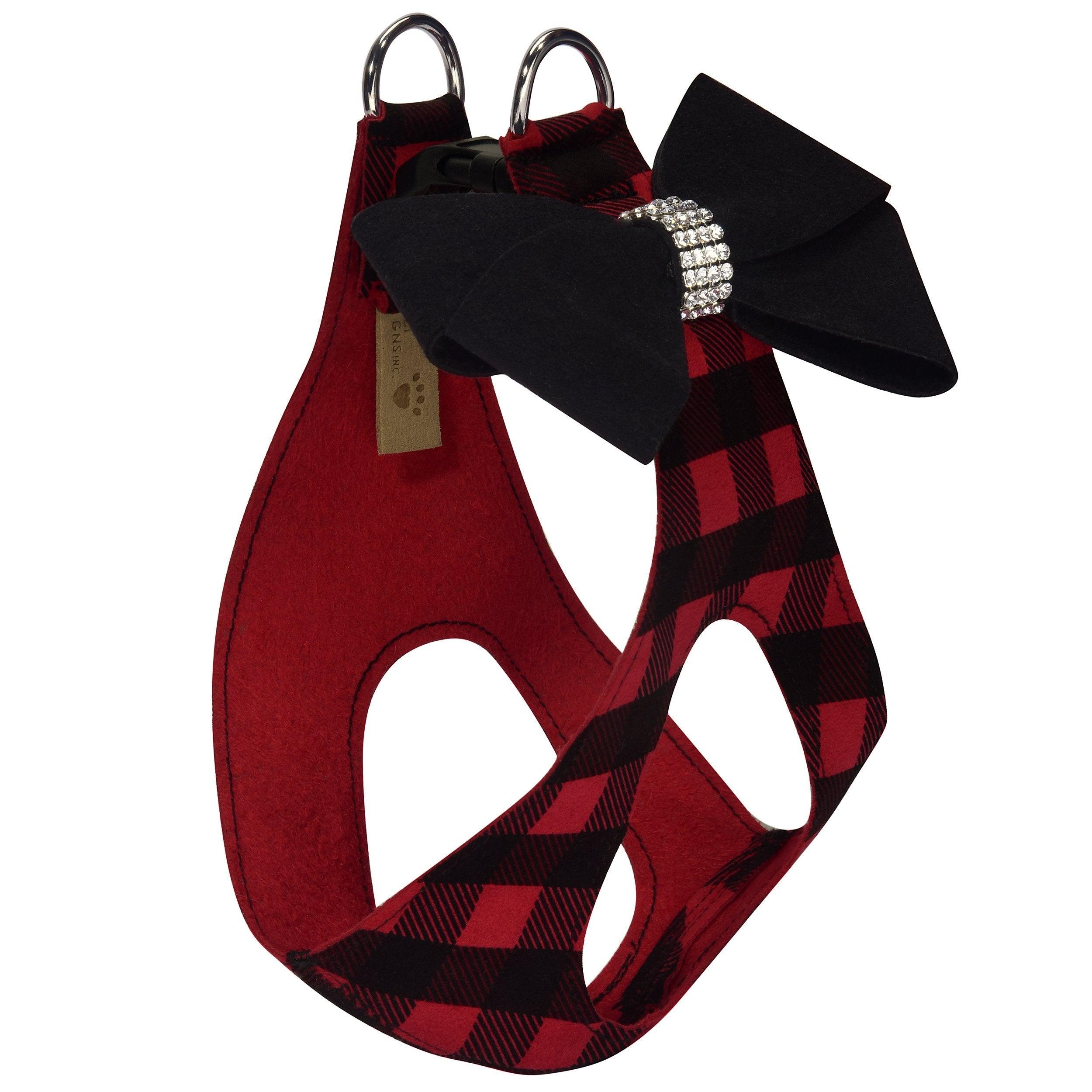 Nouveau Bow Red Gingham Step In Harness - Rocky & Maggie's Pet Boutique and Salon