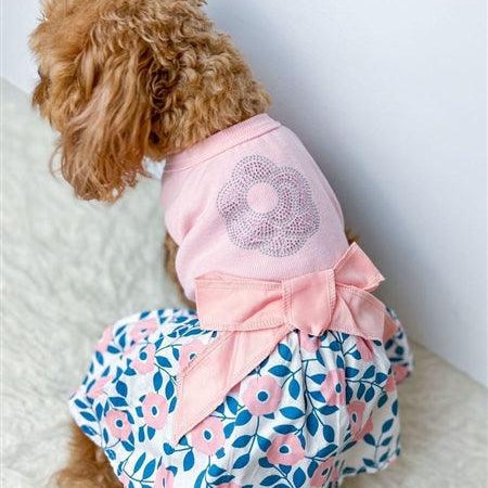 Cherry Blossoms Dress - Pink - Rocky & Maggie's Pet Boutique and Salon