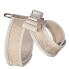 Champagne Glitzerati Really Big Bow Tinkie Harness with Doe Trim - Rocky & Maggie's Pet Boutique and Salon