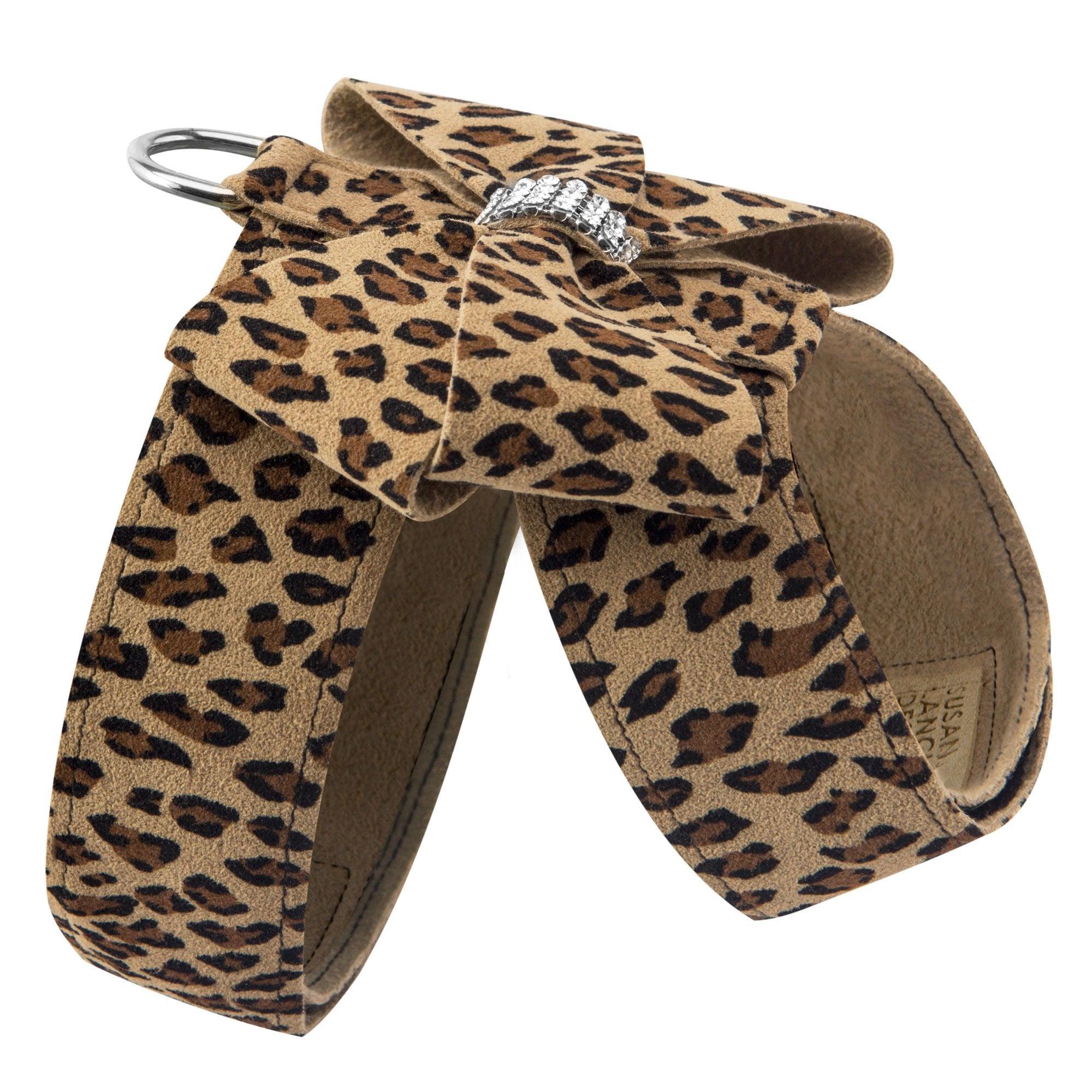 Cheetah Nouveau Bow Tinkie Harness - Rocky & Maggie's Pet Boutique and Salon