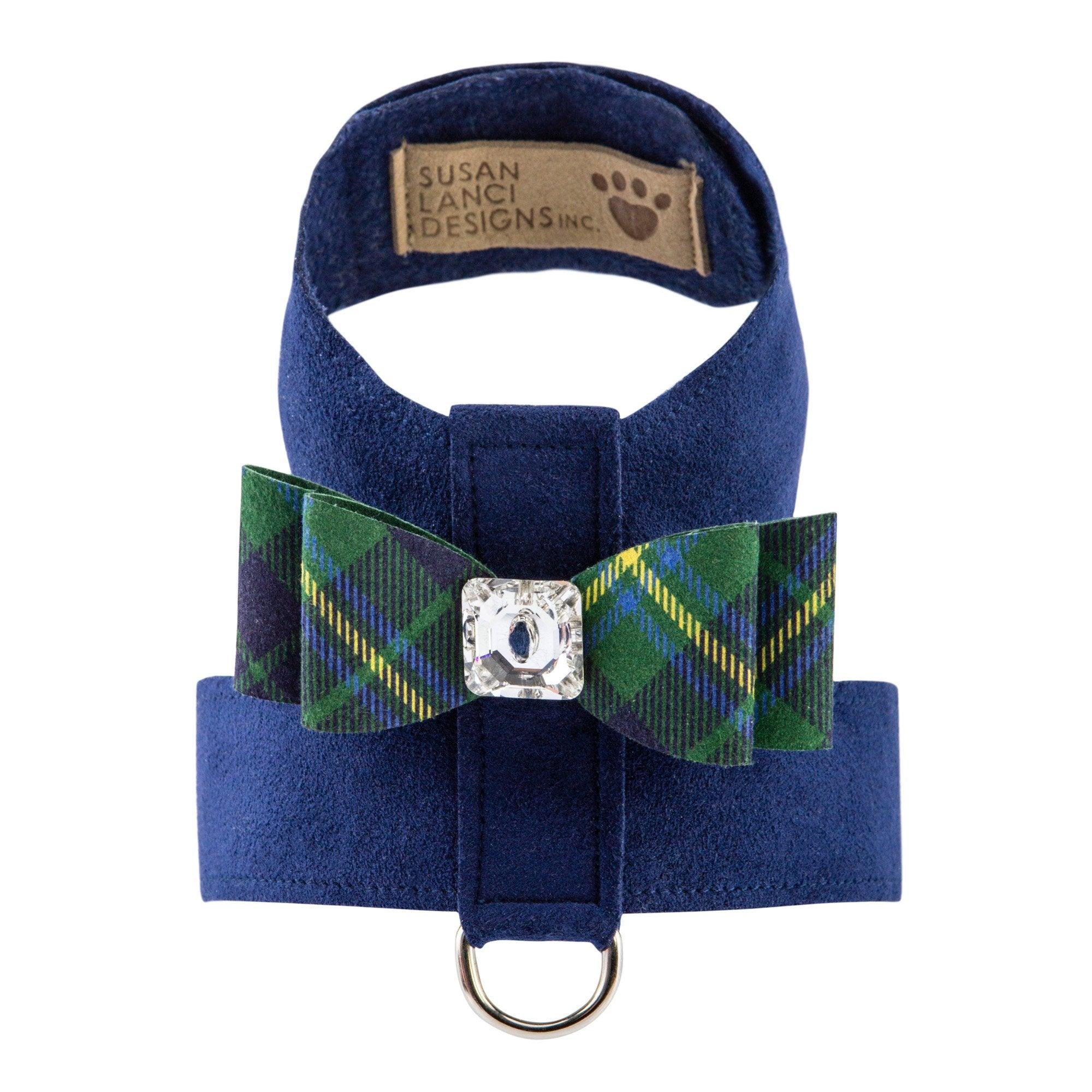 Scotty Big Bow Tinkie Harness Forest Plaid - Rocky & Maggie's Pet Boutique and Salon