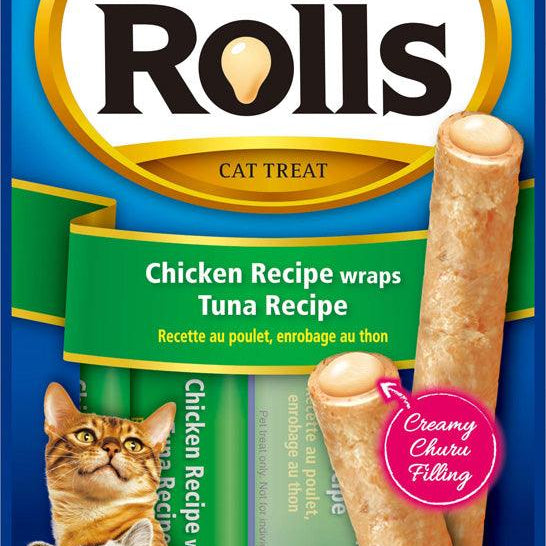 Churu Rolls - Chicken Recipe Wraps Tuna Recipe - 1.4 Oz - Rocky & Maggie's Pet Boutique and Salon
