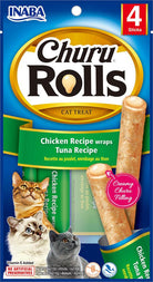 Churu Rolls - Chicken Recipe Wraps Tuna Recipe - 1.4 Oz - Rocky & Maggie's Pet Boutique and Salon