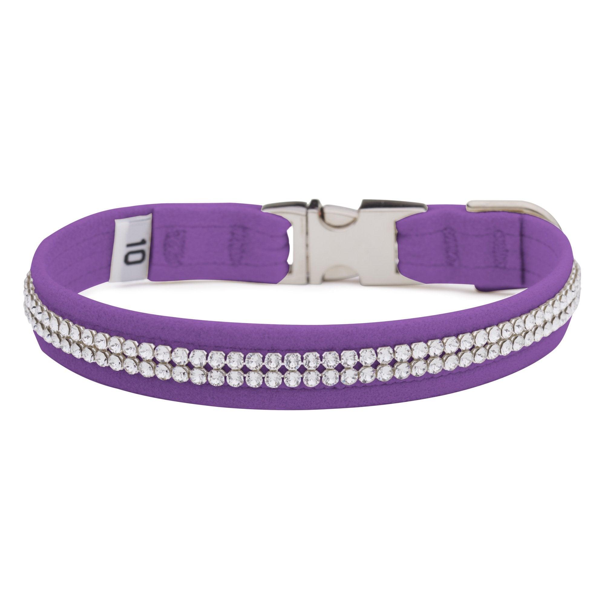 Ultraviolet 2 Row Giltmore Perfect Fit Collar - Rocky & Maggie's Pet Boutique and Salon