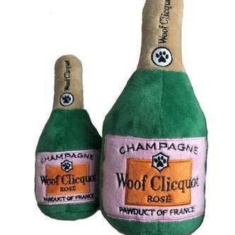 Woof Clicquot Rosé Champagne Bottle Toy - Rocky & Maggie's Pet Boutique and Salon