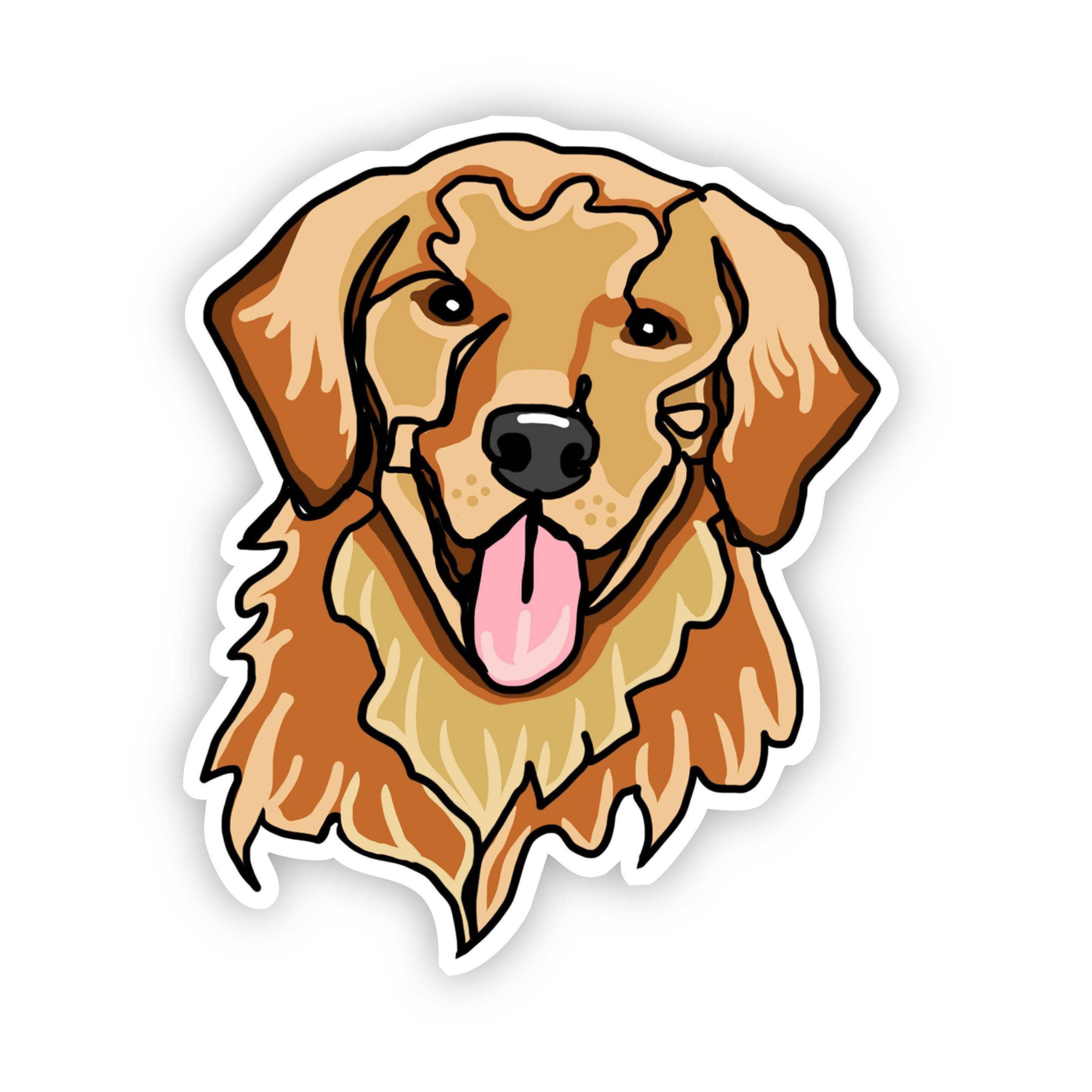 Golden Retriever Dog Sticker - Rocky & Maggie's Pet Boutique and Salon