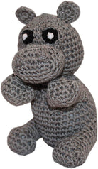Knit Knacks Hudson the Hippo Organic Cotton Small Dog Toy - Rocky & Maggie's Pet Boutique and Salon