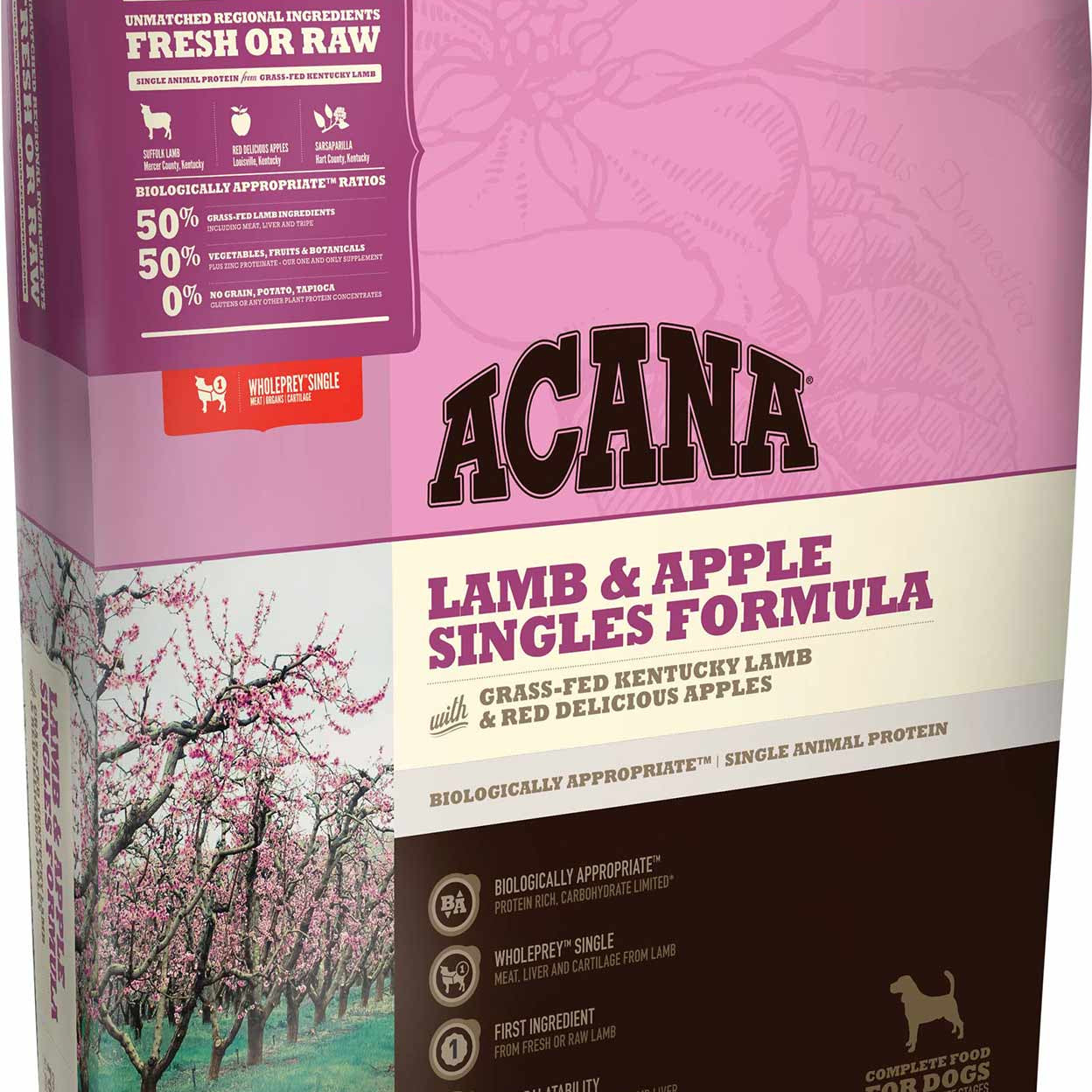 Acana Lamb & Apple Singles Dog food - Rocky & Maggie's Pet Boutique and Salon