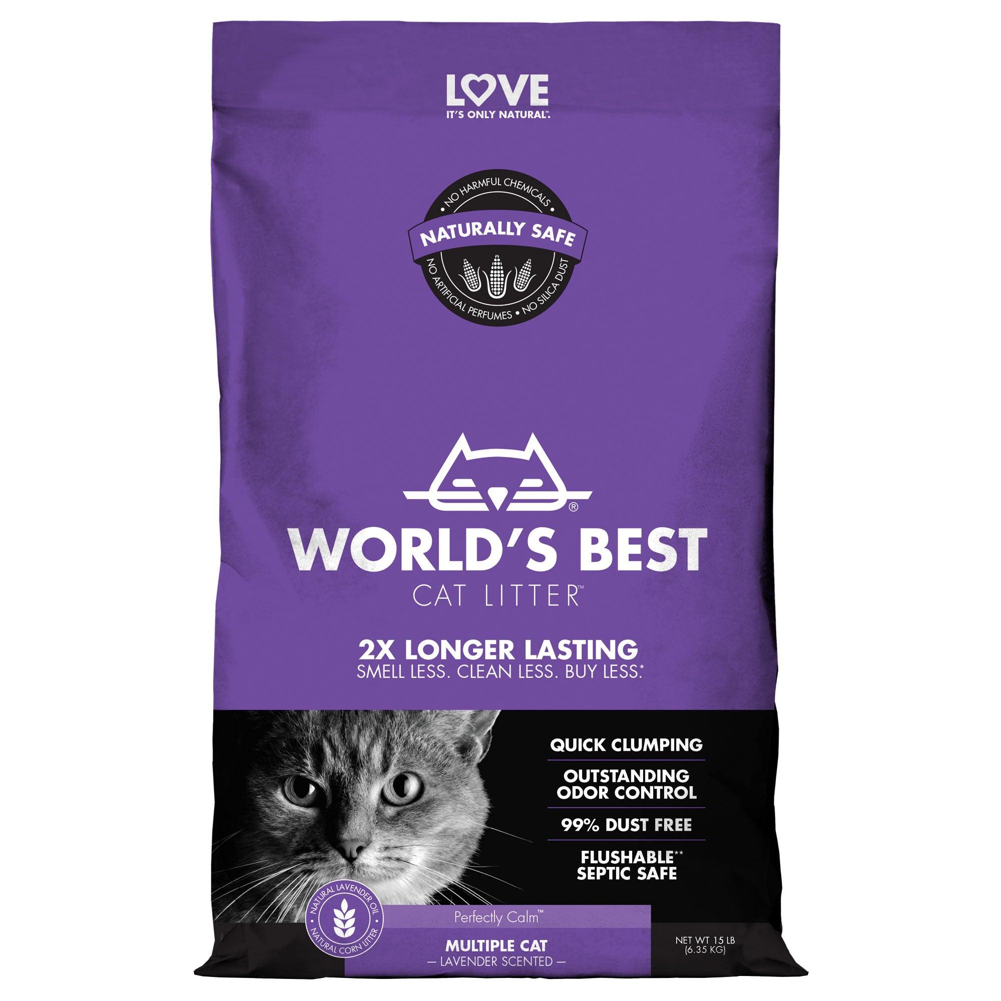 World's Best Cat Litter Lavender 14# - Rocky & Maggie's Pet Boutique and Salon