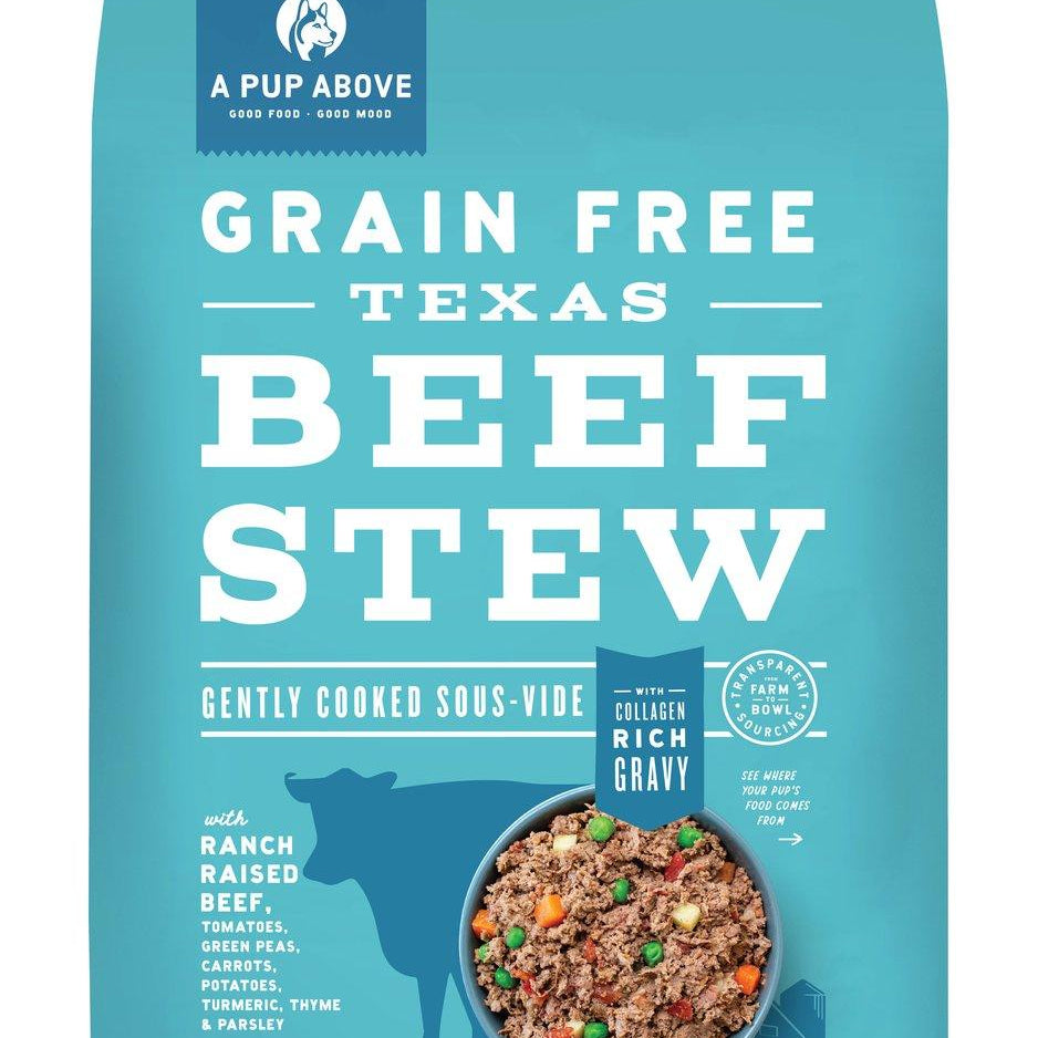 A Pup Above Texas Beef Stew Sous Vide Dog Food - Rocky & Maggie's Pet Boutique and Salon