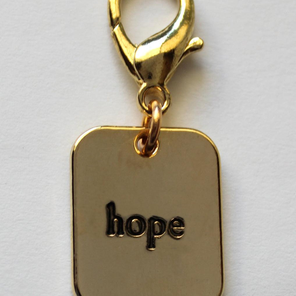 Hope Gold Collar Charm - Rocky & Maggie's Pet Boutique and Salon