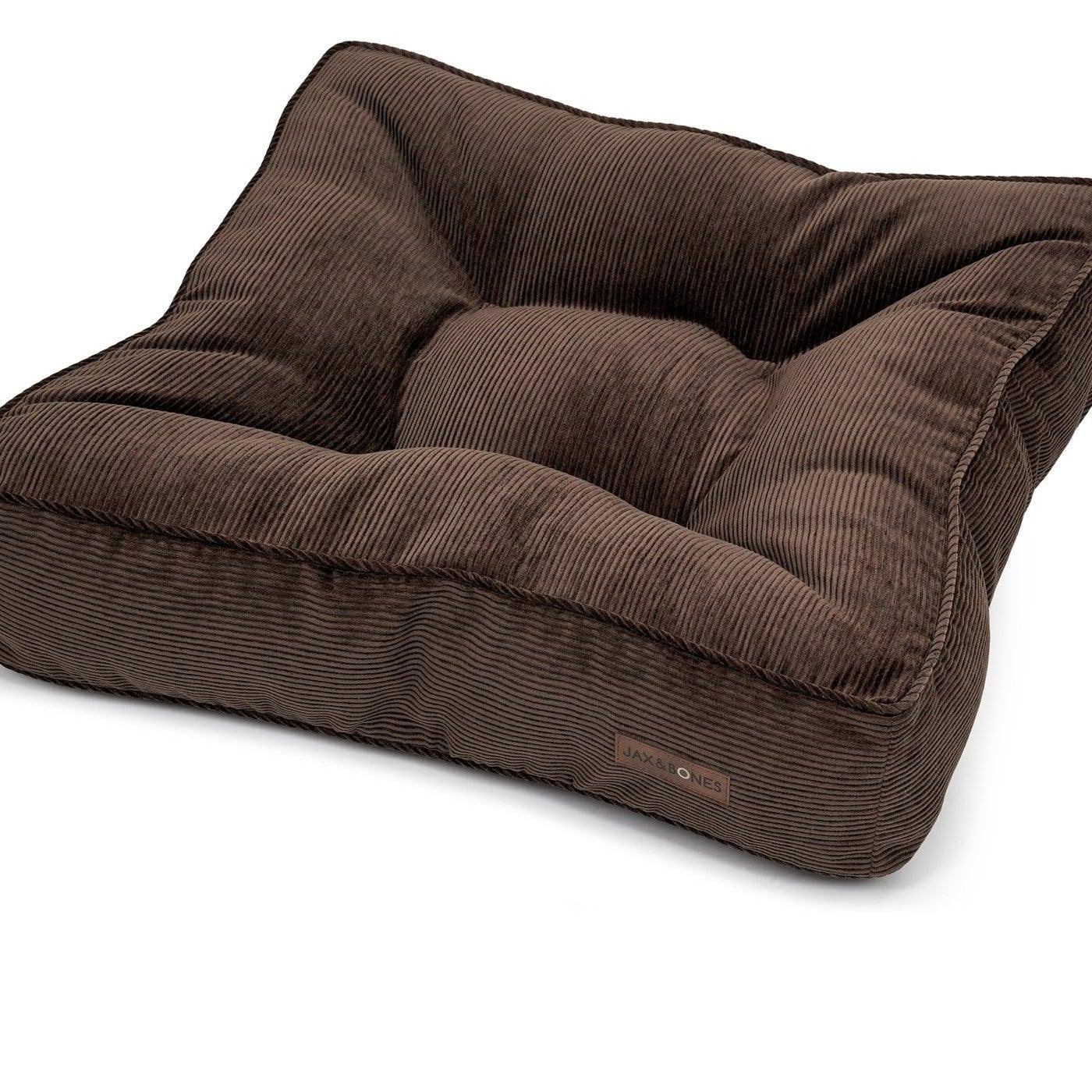 Ridges Chocolate Tufted Pillow Top Bed - Rocky & Maggie's Pet Boutique and Salon