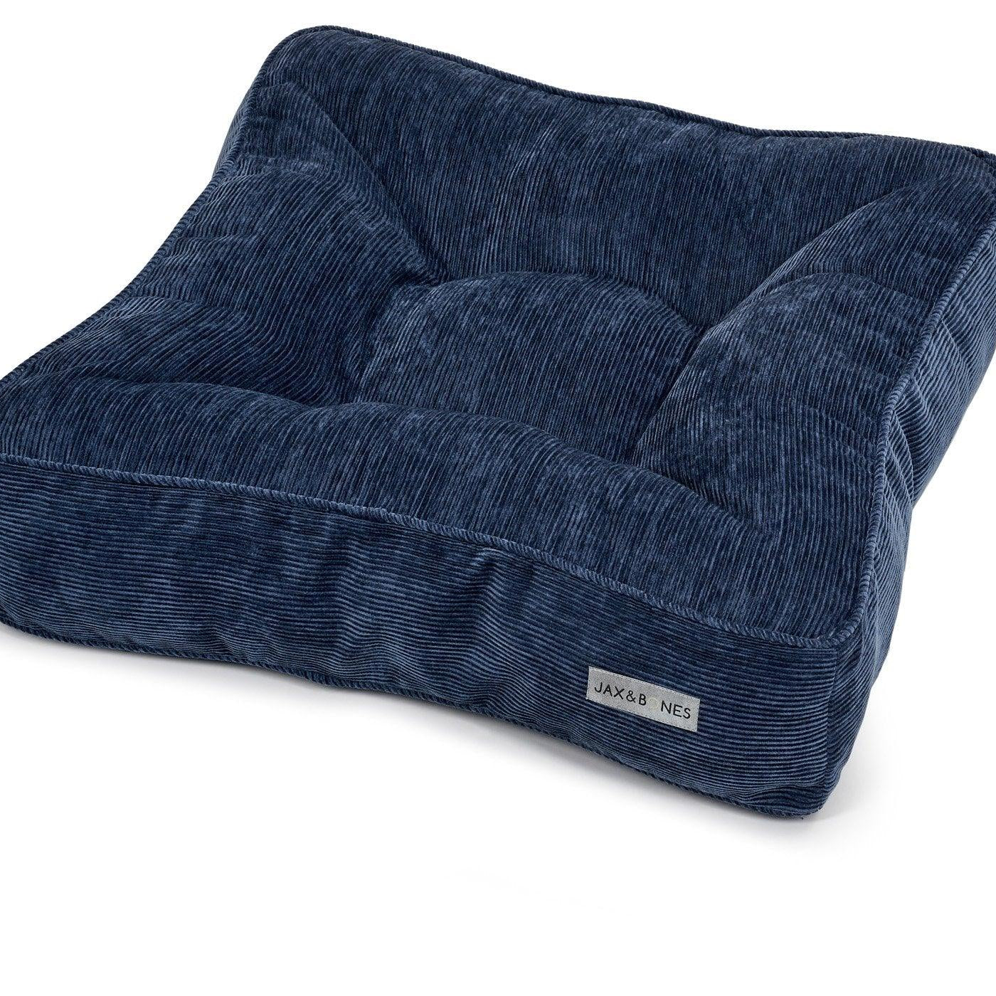 Ridges Royal Blue Tufted Pillow Top Bed - Rocky & Maggie's Pet Boutique and Salon