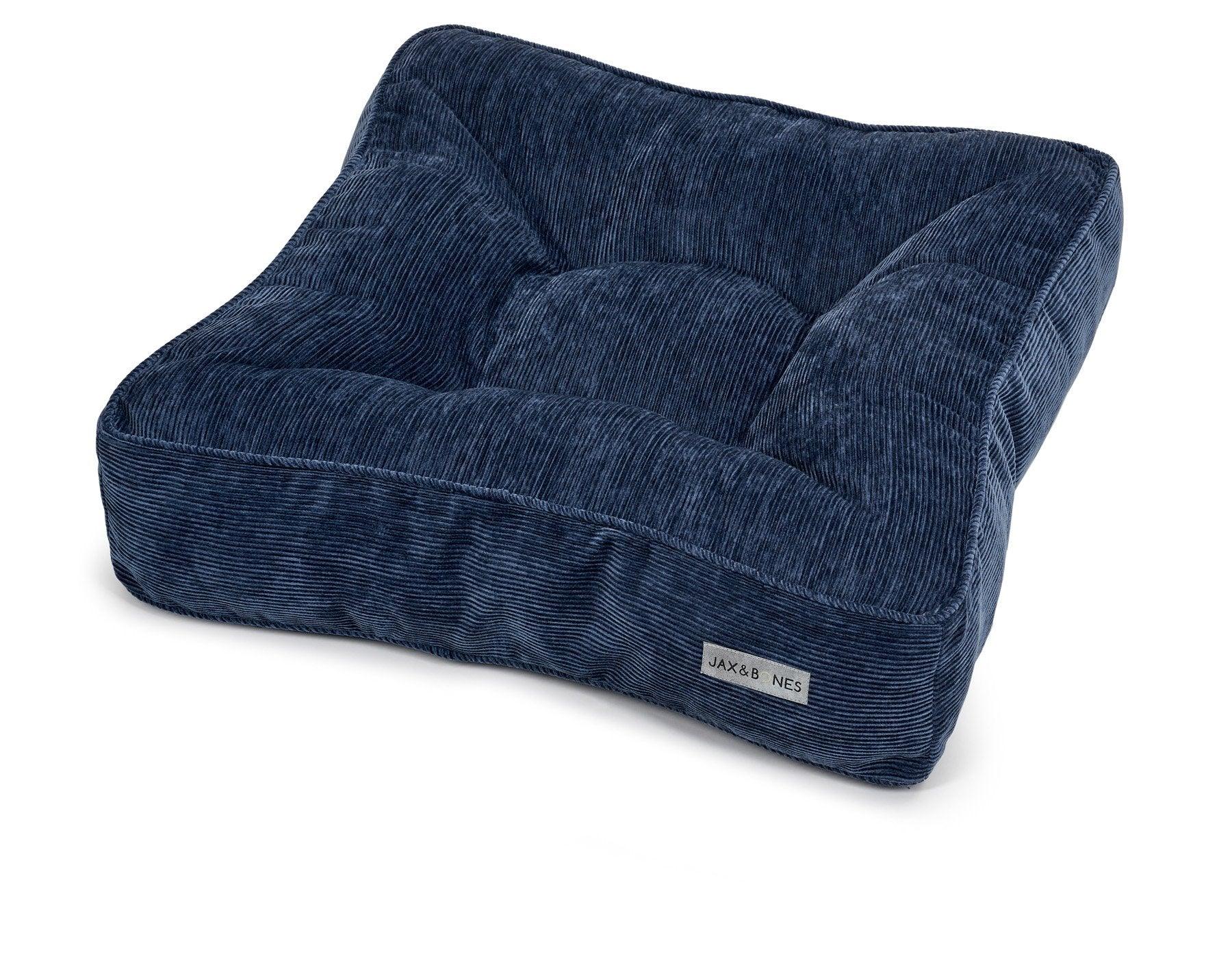 Ridges Royal Blue Tufted Pillow Top Bed - Rocky & Maggie's Pet Boutique and Salon