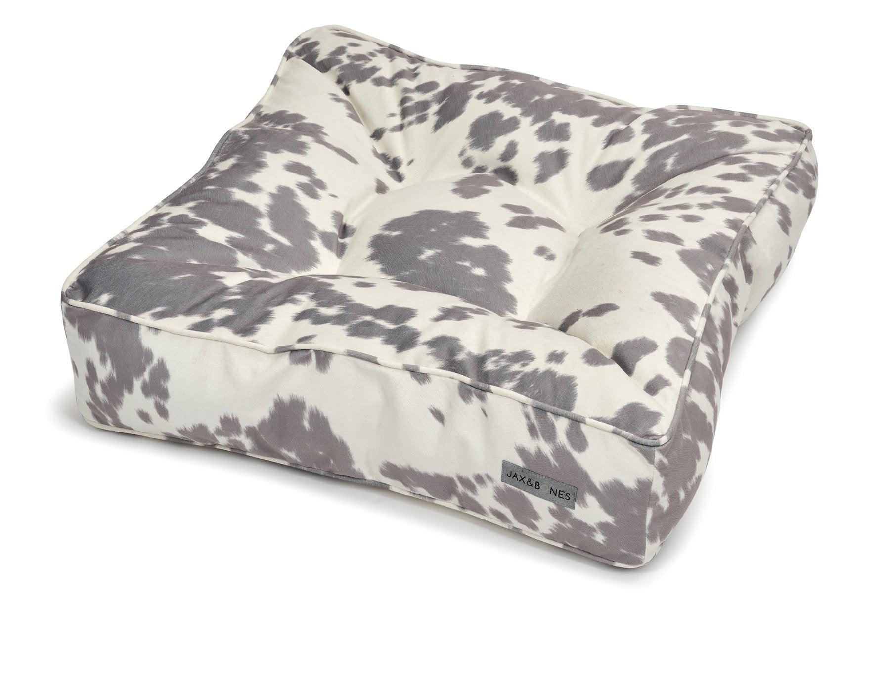 Udder Grey Tufted Pillow Top Bed - Rocky & Maggie's Pet Boutique and Salon