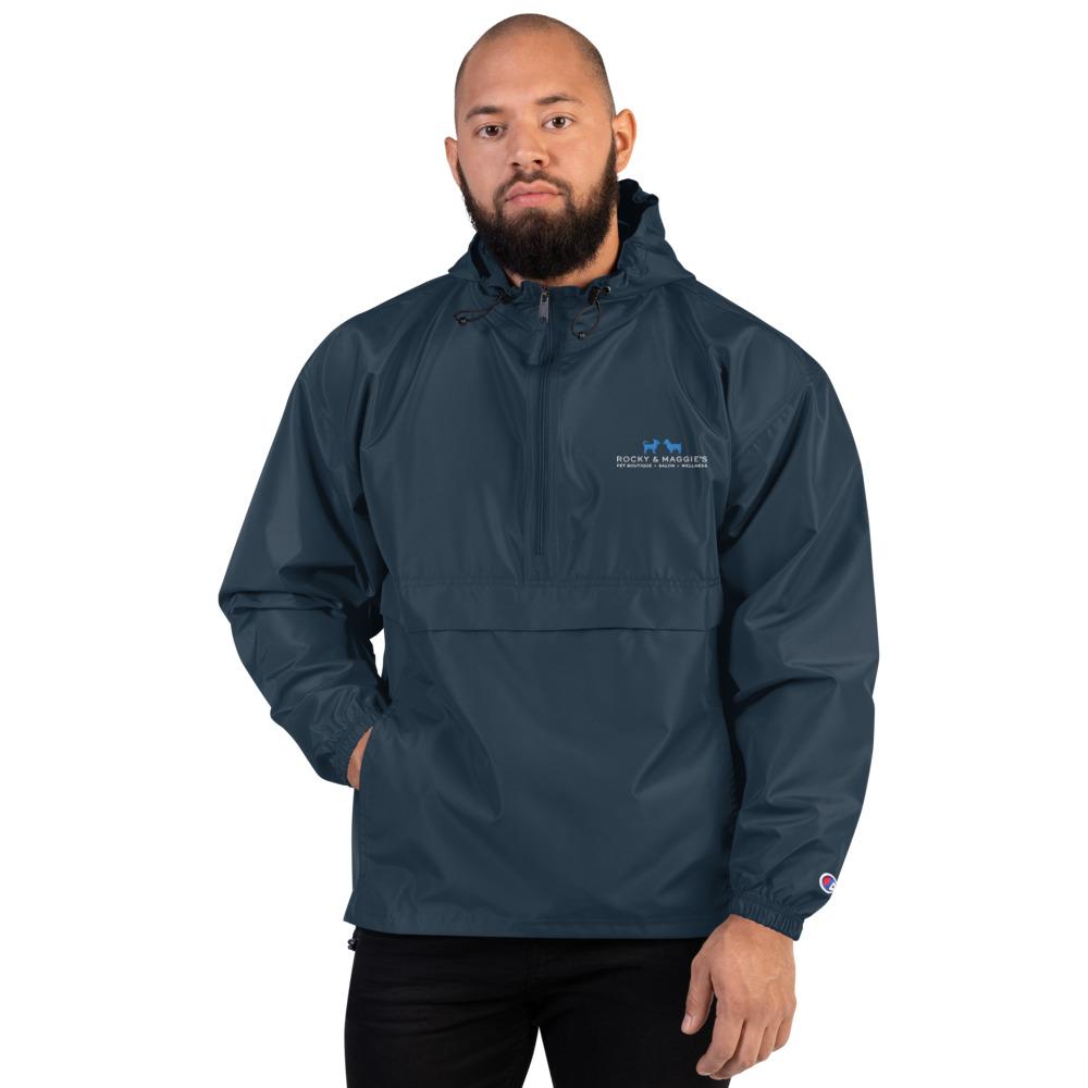 Champion Packable Jacket Embroidered with Rocky and Maggie's Logo - Rocky & Maggie's Pet Boutique and Salon