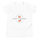 Youth Short Sleeve T-Shirt with Rocky and Maggie's Logo - Rocky & Maggie's Pet Boutique and Salon