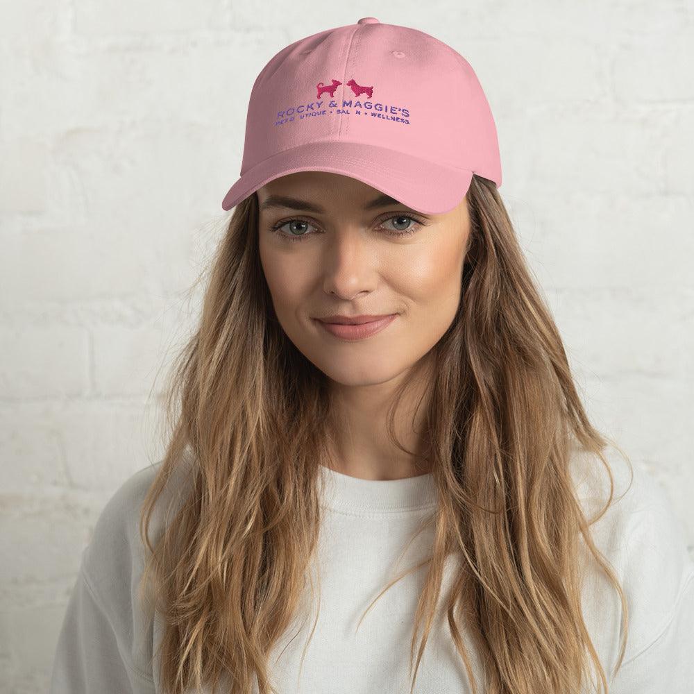 Dad hat with Rocky and Maggie's Logo - Rocky & Maggie's Pet Boutique and Salon