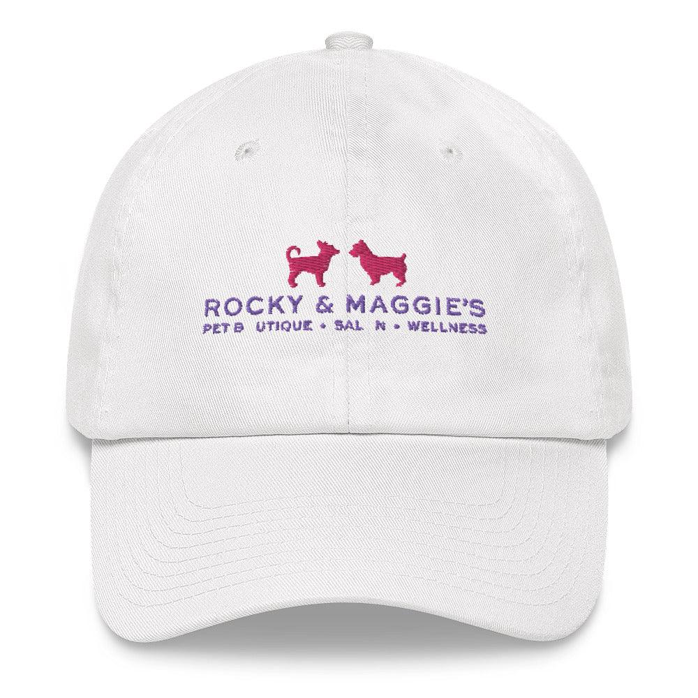 Dad hat with Rocky and Maggie's Logo - Rocky & Maggie's Pet Boutique and Salon