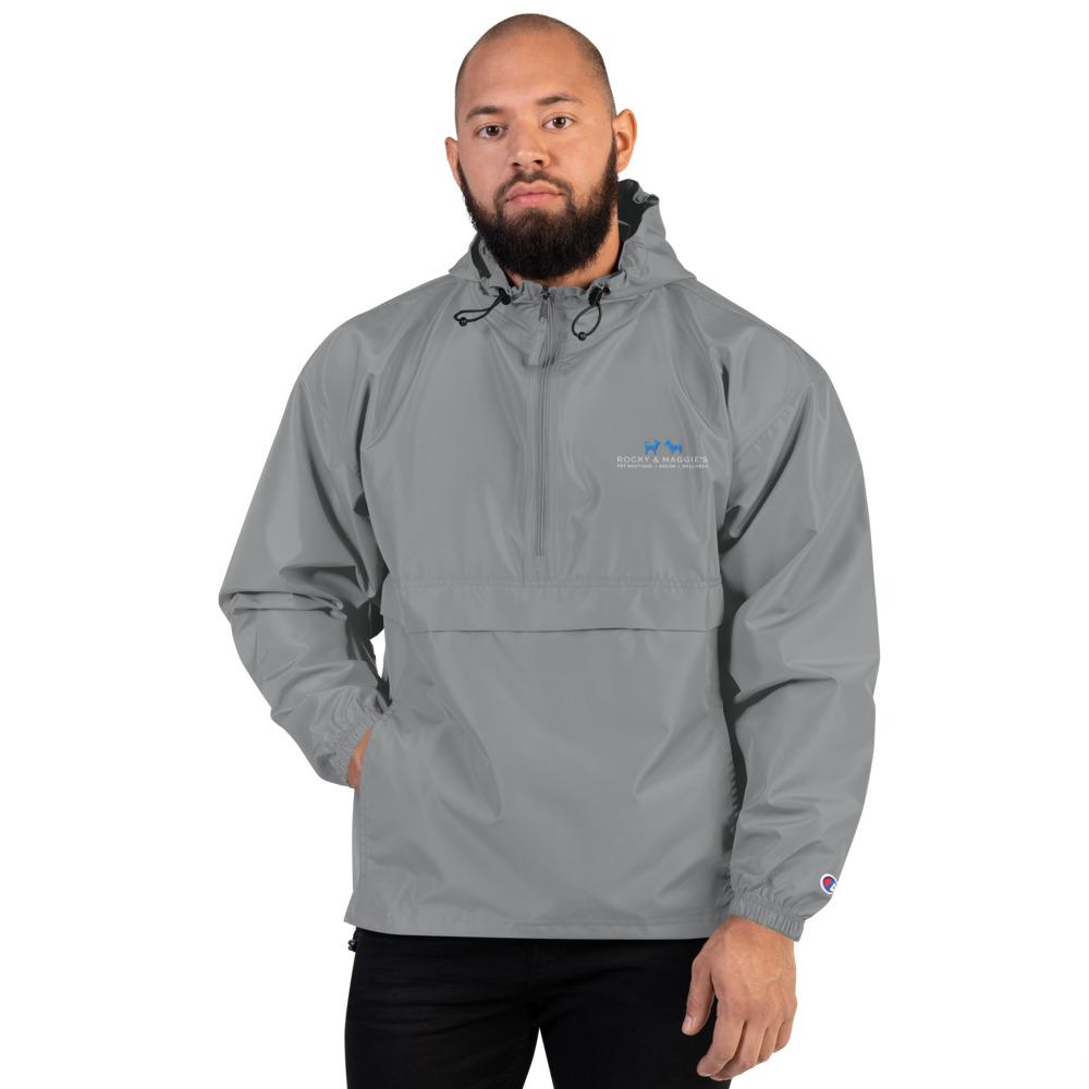 Champion Packable Jacket Embroidered with Rocky and Maggie's Logo - Rocky & Maggie's Pet Boutique and Salon