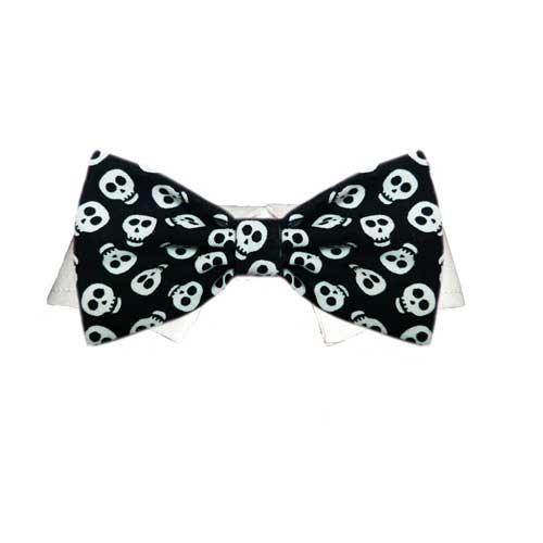 Pooch Outfitters Skully Collar Bow Tie