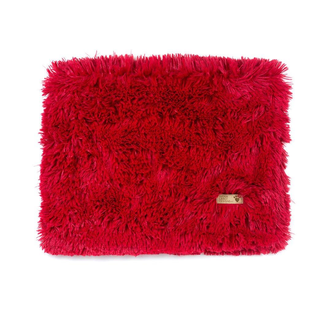 Red Shag Blanket - Rocky & Maggie's Pet Boutique and Salon