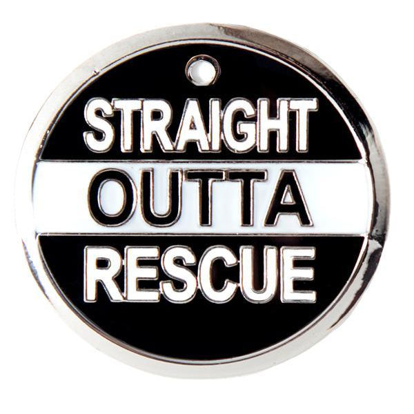 Straight Outta Rescue Tag - Rocky & Maggie's Pet Boutique and Salon